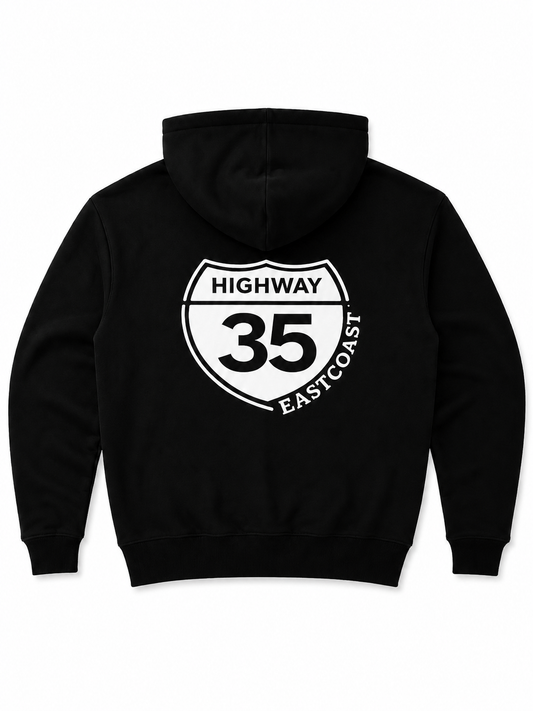 Eastcoast Built Hoodie — White Logo