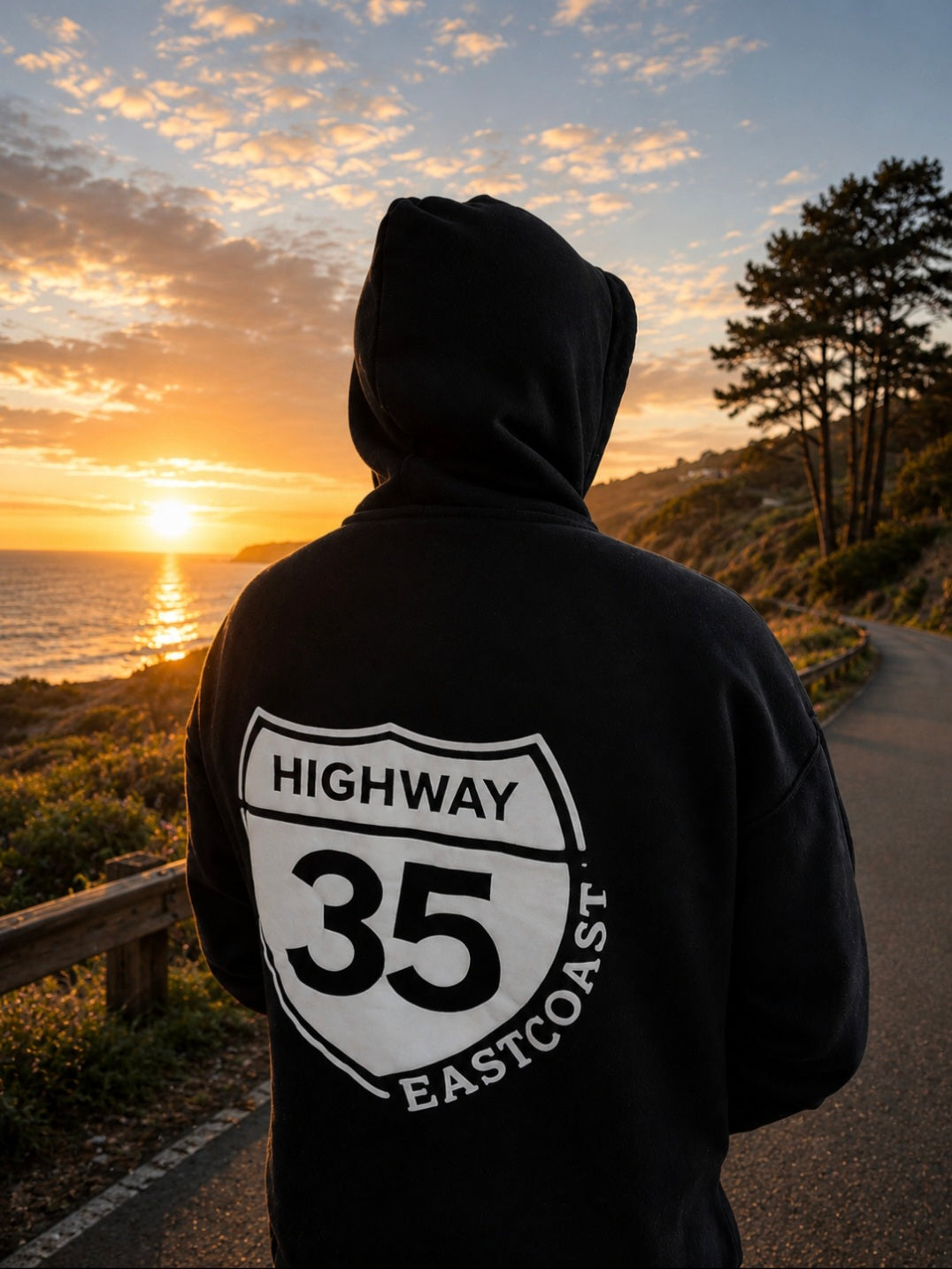 Eastcoast Built Hoodie — White Logo
