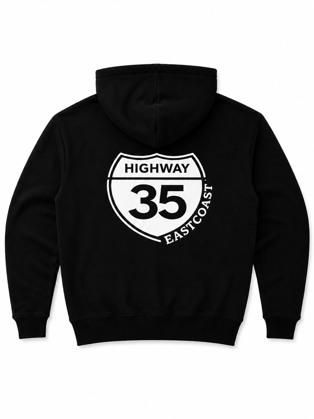 Eastcoast Built Hoodie — White Logo