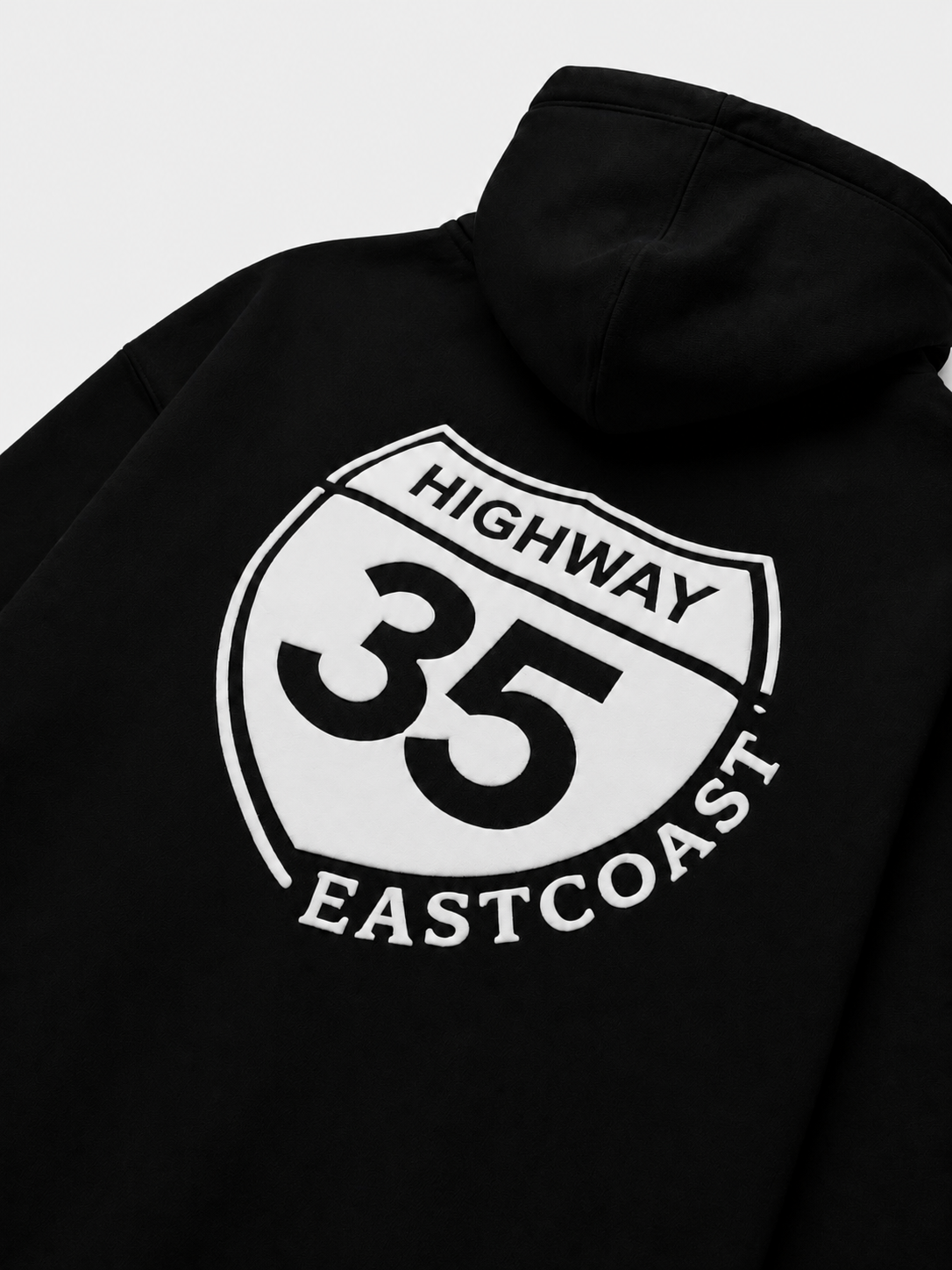 Eastcoast Built Hoodie — White Logo
